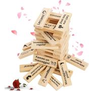 Italiano Gioco Super Naughty Block Tower - Giochi di Coppia Lust Tower,Erotiici Coppie per Adulti, Giochi hot per coppie adulti,48 pezziNEW3