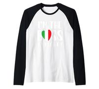 Italiano Mamma o Italiano Madri Giorno o io Sono Il Capo Capiche Maglia con Maniche Raglan
