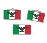 Italiano Sociale Repubblica Bandiera Gemelli E Fermacravatta Set