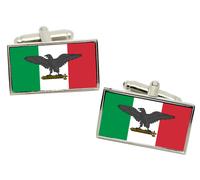Italiano Sociale Repubblica Bandiera Gemelli IN Cromata Scatola Regalo