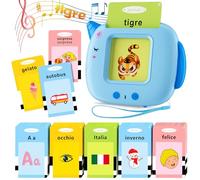 Italiano Standard, Educativi Flashcards Parlanti, Amico Vocabolo Gioco 2-6 Anni, 400 Parole Giocattoli Montessori Apprendimento, Prescolari Giochi Educativi, Regali Bambini 2,3,4,5,6 (Blu, IT)
