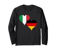 Italiano Tedesco o Italo-tedesci La Bandiera Italia Germania Maglia a Manica