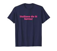 Italians do it Better Shirt y2k Aesthetic Maglietta, Uomo, Navy, XXL
