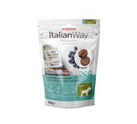 ItalianWay snack per cani Miniburger Grain Free 60 gr - Trota, erbe e mirtilli - 1° ORDINE? scegli lo sconto BZR5 / BZR20 + 200 punti fedeltà