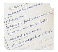 Italic 3D Groove Practice English Calligrafia Copybook Handwriting Practice Book per adulti e bambini