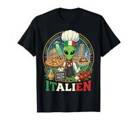 Italien Alien Gesto Italiano Mano Divertente Italia Maglietta