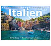 Italien - Eine Reise in das charmante Italien. (Tischkalender 2026 DIN A5 quer), CALVENDO Monatskalender: Tauchen Sie ein in die außergewöhnliche Welt von Italien.