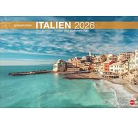 Italien Globetrotter Kalender 2026 - Von sonnigen Küsten und südlichem Flair: Großer Wandkalender mit südlichem Flair und Urlaubsfeeling. Fotokalender, der den Zauber von Bella Italia einfängt.