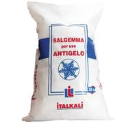 Italkali 25 Kg SALE ANTIGELO SALGEMMA PER DISGELO STRADALE SALE MARINO NATURALE