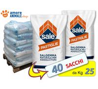 Sale IN PASTIGLIE PER ADDOLCITORI pasticche addolcitore migliore salgemma 25 KG
