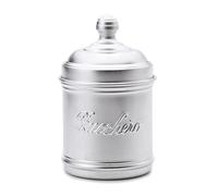 Italo Ottinetti Barattolo Zucchero Opaco, Alluminio, Grigio, 10 cm