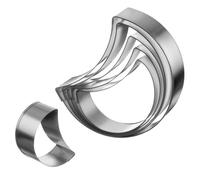 Italo ottinetti set 6 stampini per impasto a forma luna