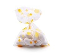 Italpak Buste (Sacchetti) Trasparenti per Alimenti Bubbles 50 pz, Polypropylene, Giallo, 9x12,5cm