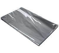 Italpak Buste Metallizzate Tinta Unita Lucide, Argento, 50 pz, 25x40cm, Colore, X007000254000