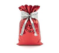 Italpak Sacchetti Regalo, Buste Regalo Metallizzate Tinta Unita - 50 pz, 35x50cm, Rosso