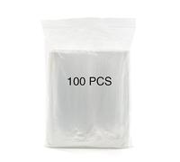 Italpak Sacchetti Trasparenti con Chiusura, Busta con Cerniera Riutilizzabile, Sacchetto Zip, 12x15 cm, 100 Pezzi