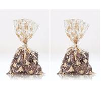 Italpak Sacchetti Trasparenti Natalizi, Buste Celophan per Caramelle, Biscotti, 15x25cm, 50 pezzi (Confezione da 2)
