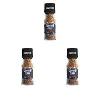 Italpepe, Curry Granulare, Spezia Versatile, Ideale per Insaporire Pesce, Gamberi e Pollo, Sfumatura Aromatica, Vasetto in Vetro con Tappo Macina da 30 Grammi (Confezione da 3)