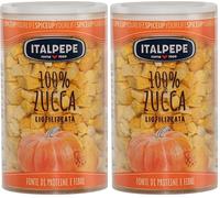 Italpepe, Zucca Liofilizzata, Fonte di Fibre e Proteine, Ideale da Utilizzare per la Preparazione di Pasta, Risotti, Zuppe e Secondi, Senza Aromi e Conservanti (Confezione da 2)