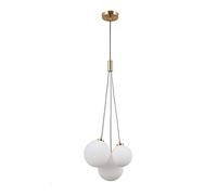 Italux Perlos Plafoniera a sospensione classica a 3 luci, LED G9
