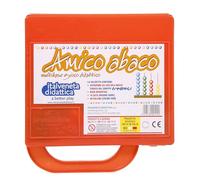 Italveneta Didattica Abaco multibase con Valigetta da 40 Palline, 4 Fori e 16 aste