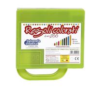 Regoli Colorati in Plastica con Valigetta 200 Pezzi