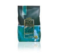 Italwax Azulene - 1kg - Perline di cera a caldo per la depilazione senza strisce - Formula naturale per tutti i tipi di pelle - Inodore - Raccomandato per area bikini e ascelle