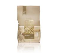 Italwax White Chocolate - 1kg Perline di cera a caldo per la depilazione senza strisce - Formula naturale per tutti i tipi di pelle - Aromatizzato vaniglia - Raccomandato per area bikini e ascelle