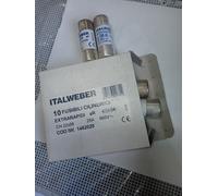 ITALWEBER 1462025 KIT 2PZ FUSIBILE EXTRA RAPIDO aR 25A 660V AC 22X58 mm NUOVO