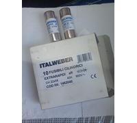 ITALWEBER 1462040 KIT 2PZ FUSIBILE EXTRARAPIDO aR 40A 660V 22X58mm NUOVO