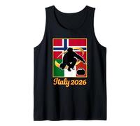 Italy 2026 Curling Norway and Italy Flag 2026 Winter Sports Canotta