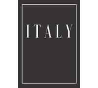 Italy: A black decorative book for coffee tables, bookshelves and end tables: Stack "Country" decor books to add home decoration to bedrooms, lounges ... own home or as an interior design savvy gift.