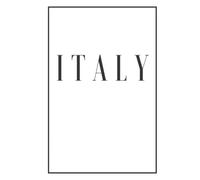 Italy: A white decorative book for coffee tables, bookshelves and end tables: Stack "Country" decor books to add home decoration to bedrooms, lounges ... own home or as an interior design savvy gift.