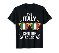Italy Cruise Squad Sunglasses Group Vacation Maglietta
