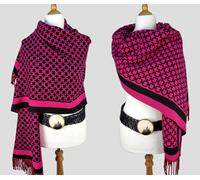 Italy elegante sciarpa frangia pashmina, stampa catena reversibile sciarpa av...