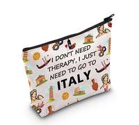 Italy Gift Italy Travel Makeup Bag Italia Viaggio Borsa da toilette per Viaggiatore Regalo Vacanza Italiana Regalo Amanti Italia, Therapy Italia, Borse cosmetiche