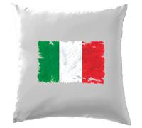 Italy Grunge Stile Bandiera - Cuscino - Italiano Bandiere Viaggio Paese Milan