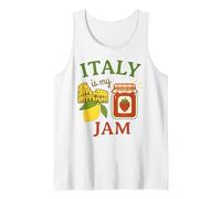 Italy Is My Jam Italia È La Mia Marmellata Divertente retrò Canotta