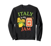 Italy Is My Jam Italia È La Mia Marmellata Divertente retrò Felpa