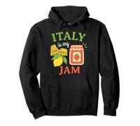 Italy Is My Jam Italia È La Mia Marmellata Divertente retrò Felpa con Cappuccio