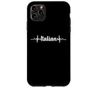 Italy: Language Fans & Speakers Italian Heartbeat Custodia per iPhone 11 Pro Max