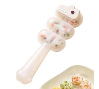 Italy: Stampo Per Riso Sushi - Creatore Formatore Con 3 Bocconi Porzione | Mini Polpetta Di Carne Shaker | Strumento Pranzo Campeggio Preparazione Pasti Snack Casa Cucina Picnic Ristorante Appartament