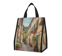 Italy Street, borsa termica per il pranzo, per donne e uomini, borsa della spesa riutilizzabile, grande borsa termica a tenuta stagna, pieghevole, portatile, per lavoro, campeggio, picnic