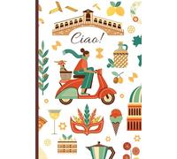 Italy Symbols Notebook: A5 Blank Journal with Italian Landmarks: 100 Pages for Writing, Sketching, and Creativity - Glossy Cover, Perfect for Italy Lovers