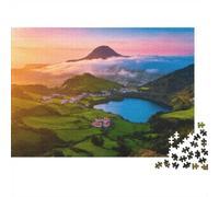 Italy Travel Icon Puzzles 1000 Pezzi Materiale Riciclato Mediterranean Art Adulto Jigsaws Developing Ragazzo e Ragazza‘s Intelligence Parent Child Game Activity 52x38cm/1000pcs