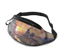 Italy Venice Sunset Glow Tasca a Tracolla Regolabile Borsa a Tracolla Borsa sul Petto per Viaggiare Escursionismo Ciclismo Corsa