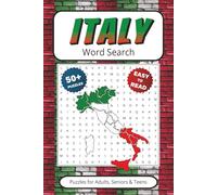 Italy Word Search Book: Puzzles With Easy to Read Print about Italian Culture, Landmarks & More | Gift for Vacations, Holidays, Travel Games