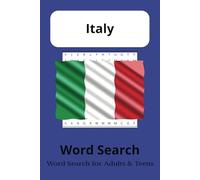 Italy Word Search Puzzle Book: 55 Filled Puzzles: A 6x9 Word Search Collection Featuring 495 Unique Italy Themed Words - Includes Solutions in the Back