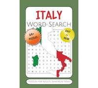 Italy Word Search Puzzle Book: Subtitle: Word Searches with Easy to Read Print about Italy, Italian Cuisine, Cities and More | 6x9 inches, 122 pages | ... … Gift for Vacations, Holiday & Free Times