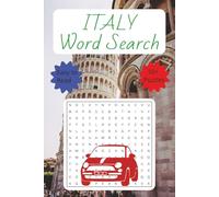 Italy Word Search Puzzle Book: Word Searches with Easy to Read Print about Italian Cities, Food, Landmarks, and More | 6x9 inches, 110 pages | 50+ ... for Vacations, Holidays, and Leisure Times